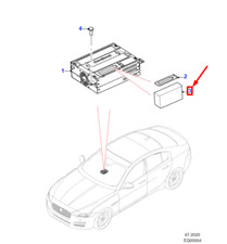 Batterie du module d'information/divertissement JAGUAR XE X760 T2R49868 NEUF