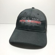 Chris Rock Total Blackout 2017 Tour Hat Comedy Trucker Mesh Snapback Cap EUC