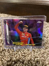 2020 Topps Chrome Charles Leclerc PURPLE /399 Formula 1 Grand Prix Winner #146