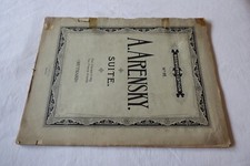 ARENSKY Suite Opus 15 for Two Pianos