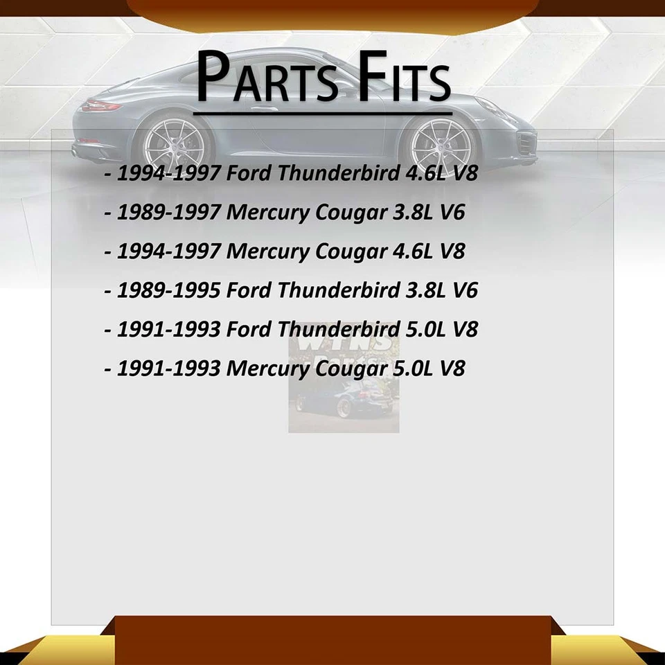 Extremos de barra de amarre exterior interior delantero 4 piezas para Mercury Cougar 1989-1997 Foto 2 de 4