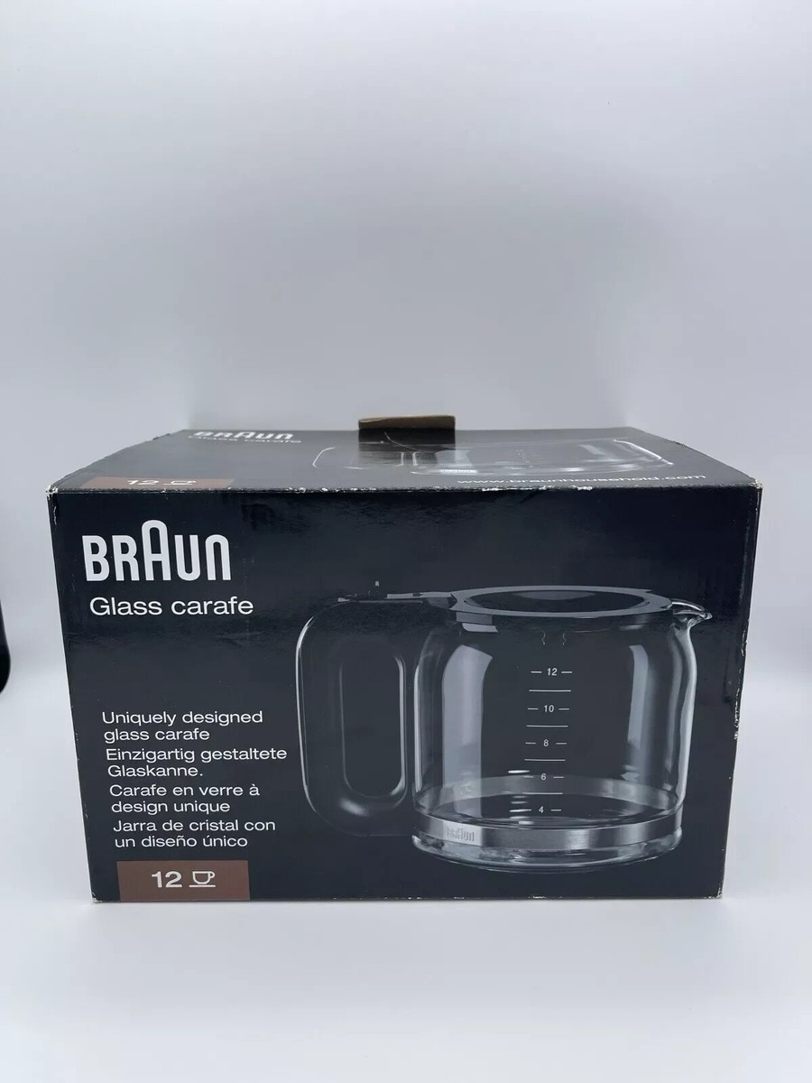 Braun Glass Carafe 12 Cup, fits PurAroma 3109 BrewSense 3107 coffee  makers