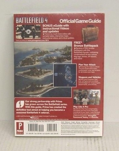 Prima Games Battlefield 4 Official Game Guide Paperback Book - Picture 2 of 2