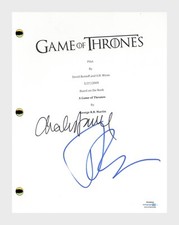Jerome Flynn & Charles Dance Signed Game of Thrones Pilot Script ACOA COA