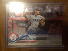 2018 Topps Chrome Ronald Herrera rookie auto - Texas Rangers