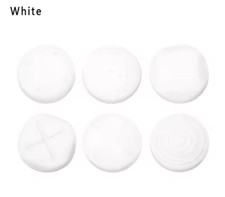 6 White Analog Stick Thumb Silicone Cap Cover Joystick Grip For PS Vita PSV 1000