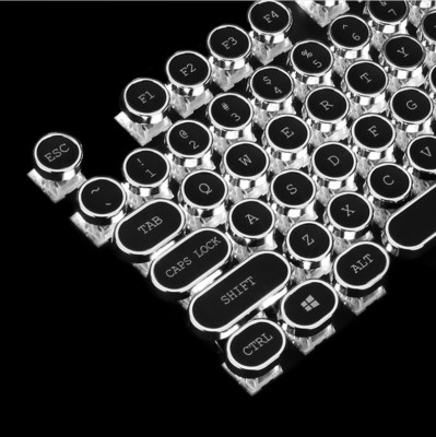108 Keys Retro Steampunk ABS Typewriter Keycap set For ANSI MX Switch ...