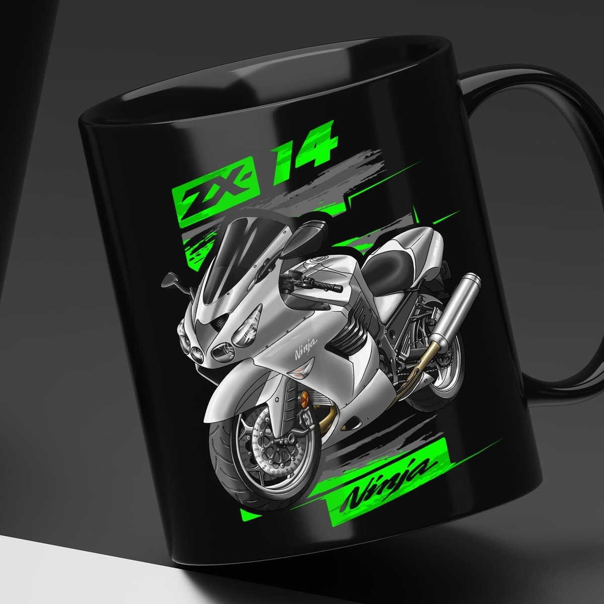 Kawasaki ZX-14 2006-2011 Motorcycle Coffee Mug 11OZ, Bikers Gift