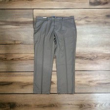 Chaps Performance Gray Pants Slim Fit Comfort Wrinkle Free Size 46x32 NWT