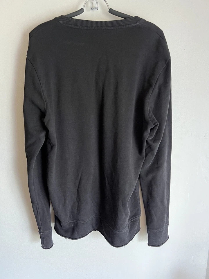 Suéter Just Cavalli Bordado Tachonado Logo Tigre Talla Hombre XL Negro Foto 3 de 4