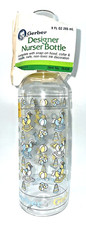 Gerber Designer Nurser Baby Bottle VTG Vintage 9 oz nursery toys 1989
