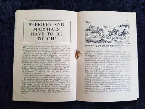 c.1930 Comic/Booklet 'Thundering Herds of the West' - History of Cattle Rustlers - Picture 4 of 6