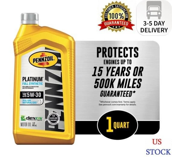 Pennzoil Platinum Full Synthetic Motor Oil, Sae 5W-30, Gal, 57% OFF