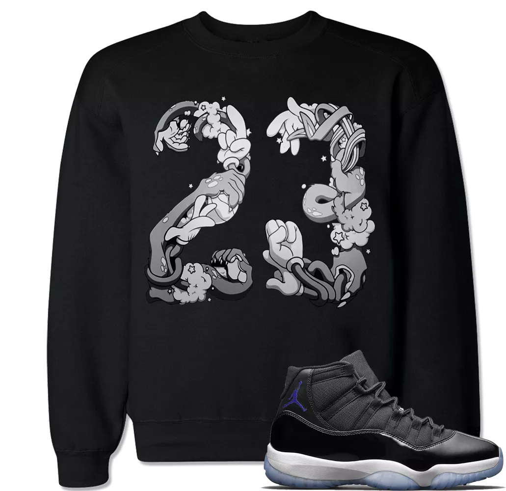 Space Jam 23 Sweater to match with Air Jordan 11 Space Jam XI Retro 11  Shoes | eBay