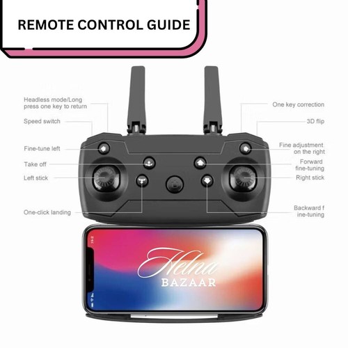 E88 4K HD Foldable Drone – WiFi FPV RC Quadcopter with Altitude Hold - Picture 3 of 7