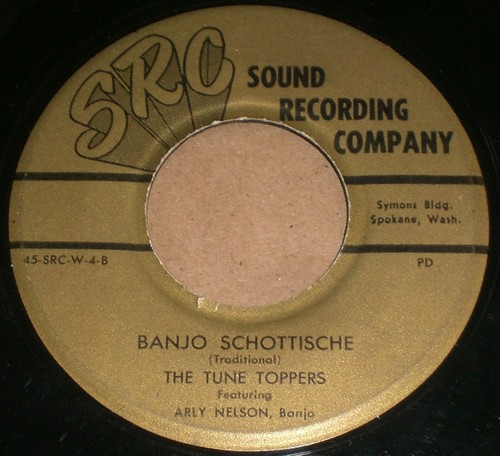 Gen Adkins Too Much Banjo Schottische Private Label Country 7" Spokane WA - Imagen 2 de 2