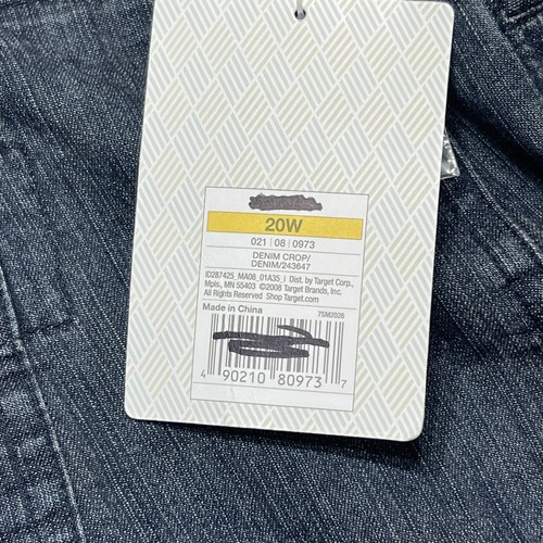 Merona Women’s Capris 20 Blue Baggy Loose New With Tags Plus Size - Picture 11 of 17