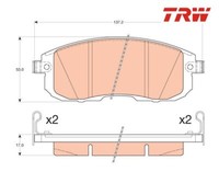 Bremsbelagsatz, Scheibenbremse Trw GDB3616 FüR Nissan Juke