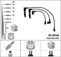 NGK 0812 Ignition Cable Kit For Opel