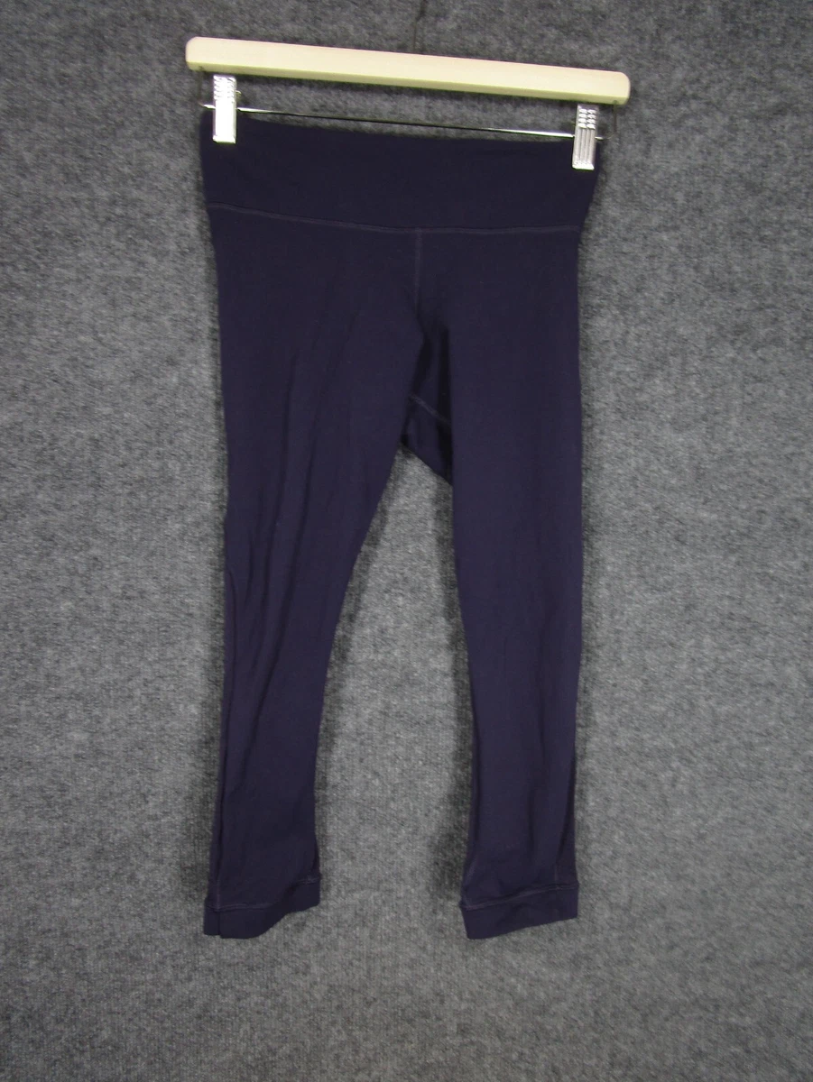 Lululemon 3/4 Length Leggings Womens 4 Purple Gym