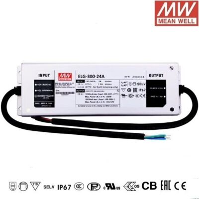 Meanwell ELG-300-24A 24V 12.5A Waterproof LED Power Supply #W6