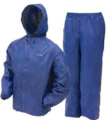 Frogg Toggs Ultra Lite2 Waterproof Rain Suit BLUE Men's Size Small UL12104-12 LR