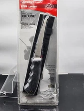 Berkley Fishing Filet Fixed Blade Knife 6" 420 SS Blade Black Sheath NEW Sealed