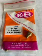 K & B Mecoa 7.5 CC Idle Speed Needle Valve Housing for IB OB DF Engines NOS
