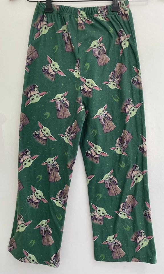 Lindo bebé Yoda Grogu 100 % poliéster Star Wars niños niños pijama verde 8 Foto 3 de 4