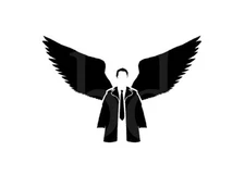 Decal Vinyl Truck Car Sticker - TV Supernatural Castiel Angel Wings