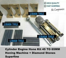 Cylinder Engine Hone Kit 45 To 65mm Honing Machine Diamond Stones Superfine