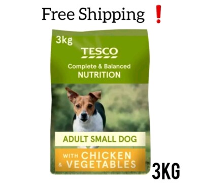 Tesco Chicken Vegetables Small Dog Dry Dog Food 3Kg UK
