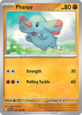 Phanpy 48/91 Common | Paldean Fates | Pokemon Card