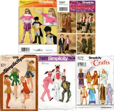 CHOICE: SIMPLICITY Costumes Craft Sewing Patterns Child Boy Girl