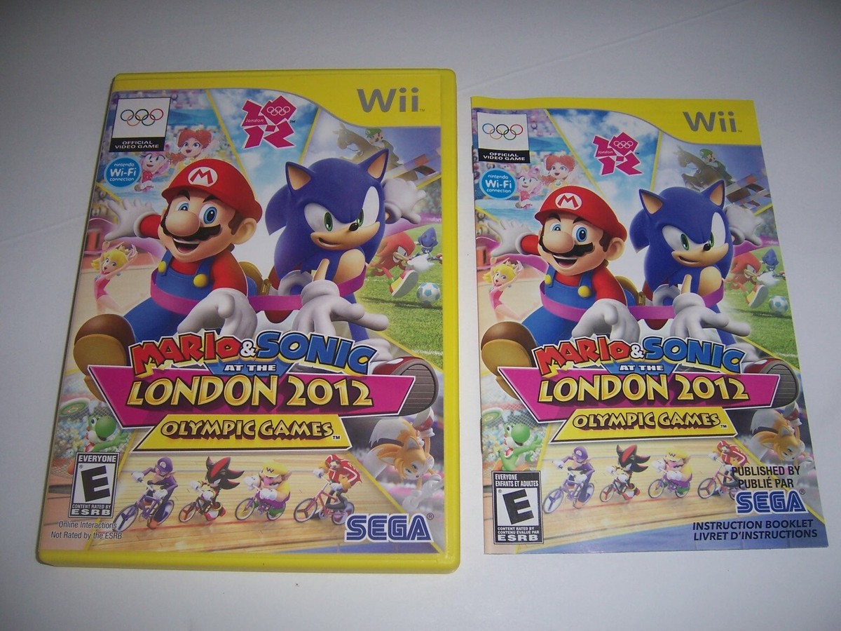 Original Box Case Mario & Sonic London 2012 Olympic Games w