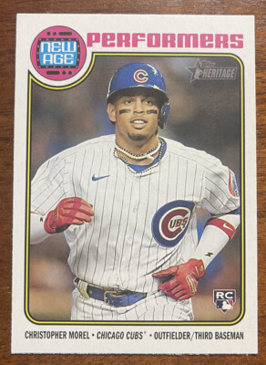 Christopher Morel 2023 Topps Heritage New Age Performers #NA-6 ROOKIE RC Cubs