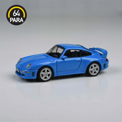 Para64 1:64 1995 RUF Automobile CTR2 Mexico Blue Diecast Model Car