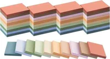 (50 Pads) Sticky Notes 1.5x2, Vintage Colors, [Numerous Unspecified Colors]