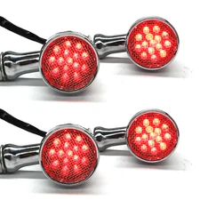 4X Motorcycle Bullet LED Turn Signals Light For Harley Davidson Softail Springer