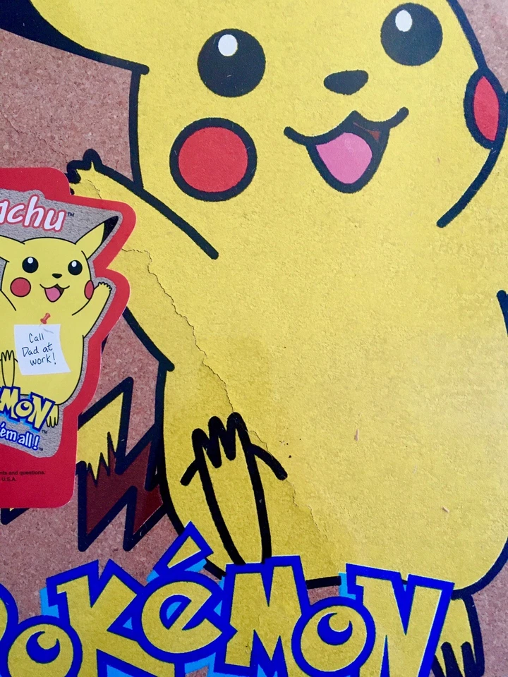 Sealed Vintage Pokemon RoseArt Pikachu Cork Board 17 X 23” - Image 3 of 4