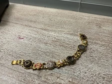 Grandmother’s Buttons Charm Bracelet 7 1/2