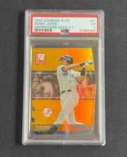 DEREK JETER #1/1 2003 Donruss Elite Aspirations Gold PSA 5 Die-Cut STUNNER