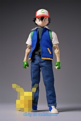 Joy Man Toys Ash Ketchum 1/12 Elf Series Action Figure Model Collection 6''