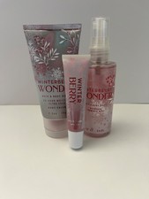 Bath  Body Works Winterberry Wonder Bundle W/ Diamond shimmer Mist Discontinued