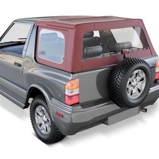 Bordeaux Convertible Soft Top For Isuzu Amigo 1998-2000 Rodeo W Plastic Window