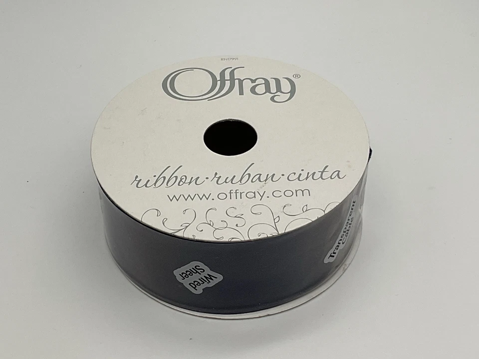 Offray Wired Edge Encore Sheer Craft Ribbon, 1-1/2-Inch Wide by 25-Yard Spool - Image 2 of 4