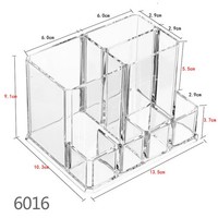 Transparente Aufbewahrungsbox Make-Up-Aufbewahrungsbox Make-Up-Pinselhalter