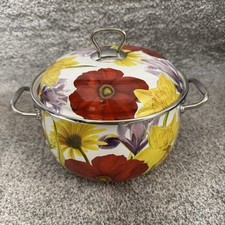 The Pioneer Woman Dutch Oven Floral Garden Enameled Steel 4 Qt Retired Stock Pot