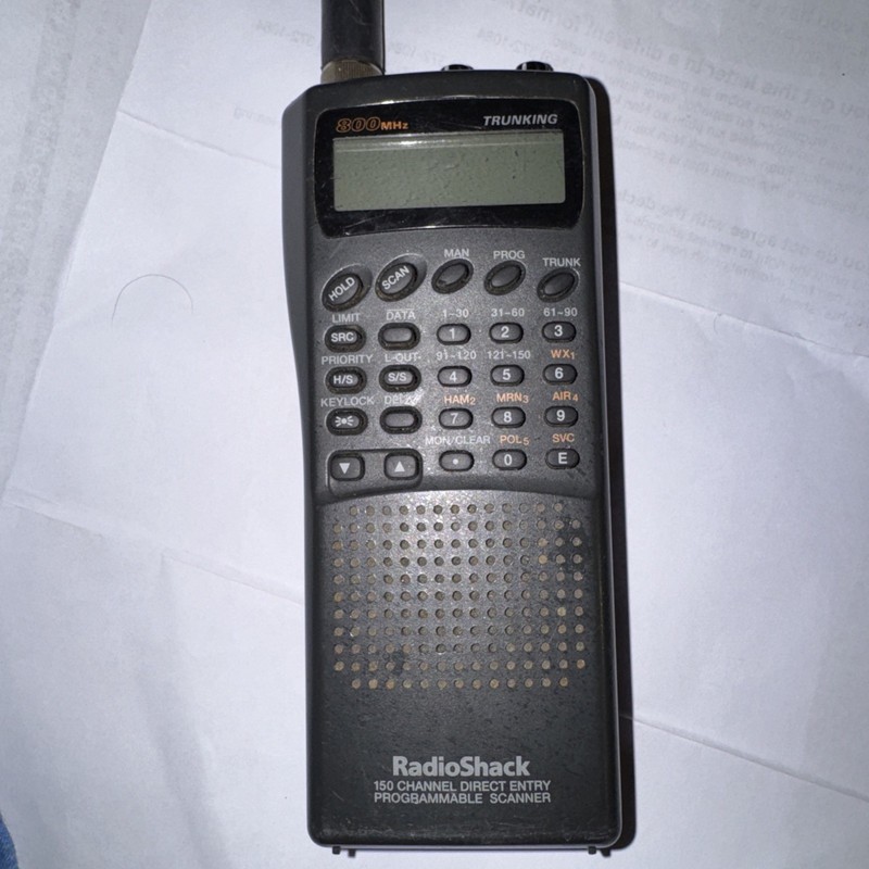 Radio Shack Pro-91 - Handheld Scanner 150 Channel Trunking - Untested Powers On
