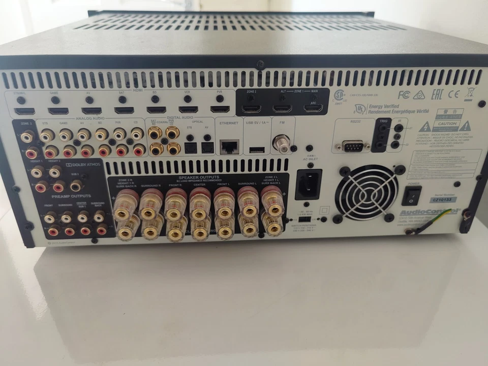 AudioControl Concert AVR-7 Theatre Athmos Receiver (RRP £4,995) - Image 3 of 3